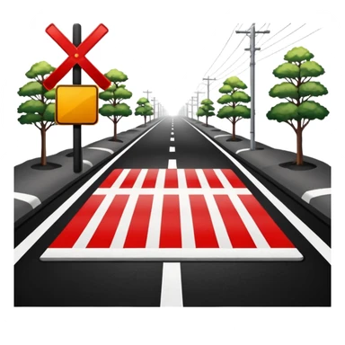 Railroad crossing japan  sticker