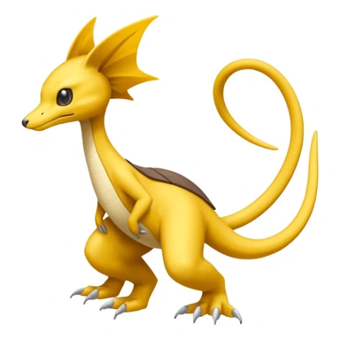 Slim Nimble Long-tailed Whip-fast Flexible Pokémon-Fakémon-Digimon-Creature, (full body) sticker