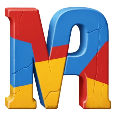 "ATX" Block letters painted the colors of the stemmas state flag sticker