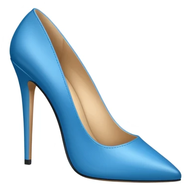 blue high-heeled shoes sticker