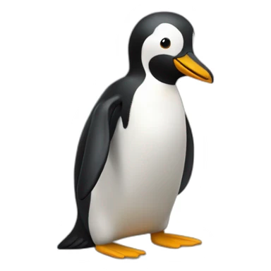 un pingouin sur la banquise sticker