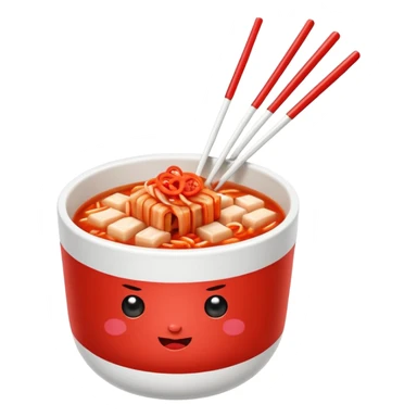 baechu kimchi with chopsticks inspired by reference photo sticker