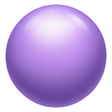 lilac-colored orb sphere sticker