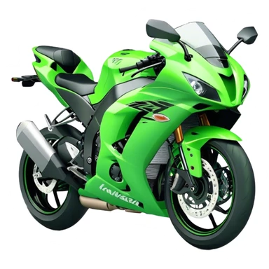 Kawasaki Ninja (Sportbike) - Kawasaki Ninja ZX-10R (Model Year: 2022) (Iconic colour: Green) sticker