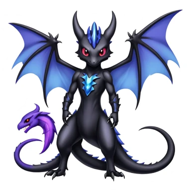 Shiny Epic Badass Gothic Dark Noibat-Salandit-Zekrom-Hybrid sticker