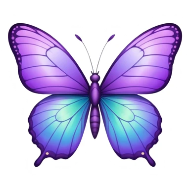 purple butterfly sticker