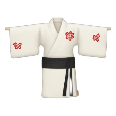 kimono with letters kn sticker
