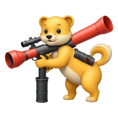 animals with a bazooka  sticker
