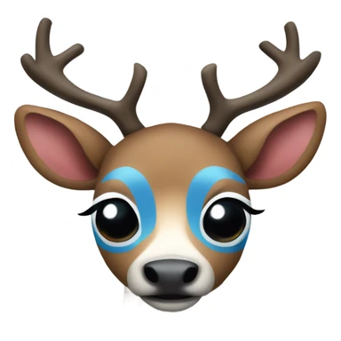 Tony tony chopper blue nose reindeer  sticker