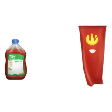 Isa flag in room with fuel and a cupboard with ketchup sticker