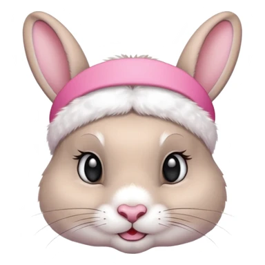 Rabbit with  head band  sticker