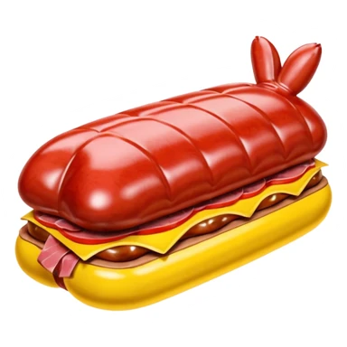  paris SPAM meat jeff koons style inflatable sculpture art painting  sticker