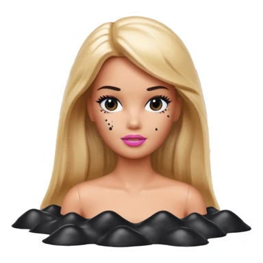 Matisse barbie slop style black SPAM art landscape sticker