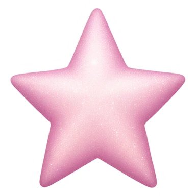 pale pink star sparkle sticker