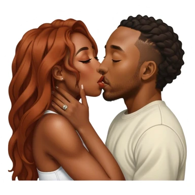 Sza kissing Kendrick Lamar  sticker
