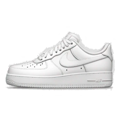 White Nike af1s  sticker