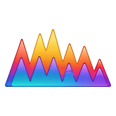 black audio spectrum sticker