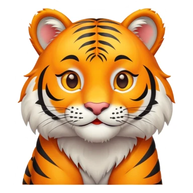 tigre mignon amoureux sticker