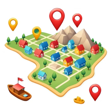 ubicacion en el mapa sticker