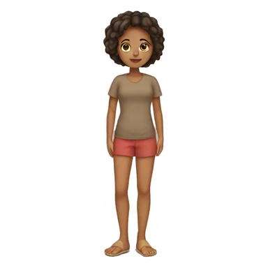Girl with feet sticker