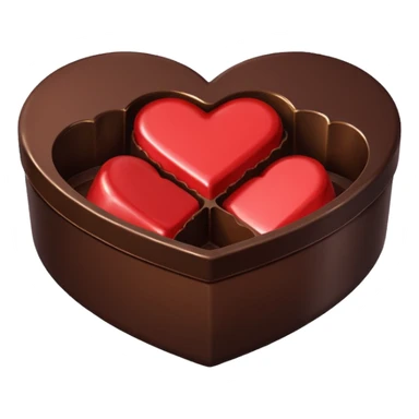 heart shaped box of chocolate sticker