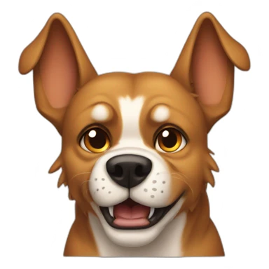 snarling dog sticker