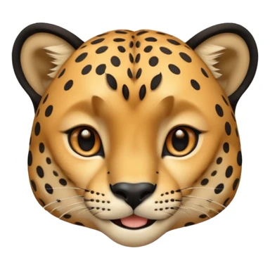 Tête de guépard qui sourit sticker