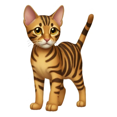 Toyger Cat Breed Full Body sticker