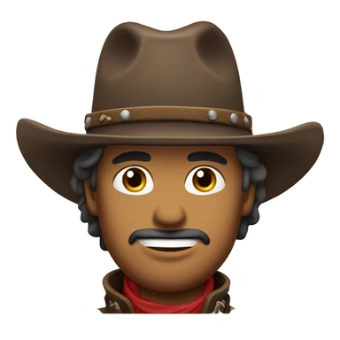 Make a cowboy person from the American West with a chin with hair and its shape resembles Arthur from the Red Reddemation game sticker
