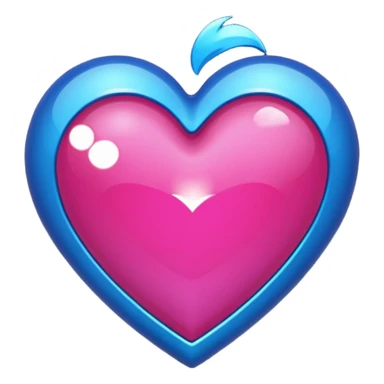Corazón azul oscuro, con brillos, o sea una combinación de estos dos  💙💖 sticker