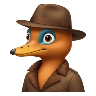 Perry the Platypus with fedora sticker