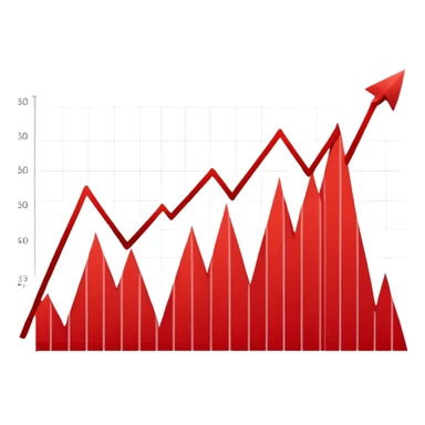 grafico a la baja sticker