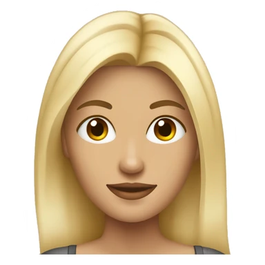 Blonde fit girl with coffee sticker