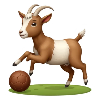 Goat playing football sticker