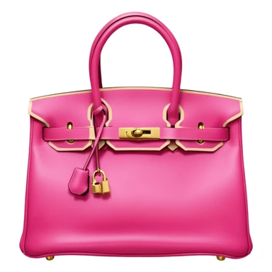 hermes birkin bright bubblegum pink bag gold hardware sticker