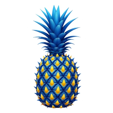blue pineapple sticker