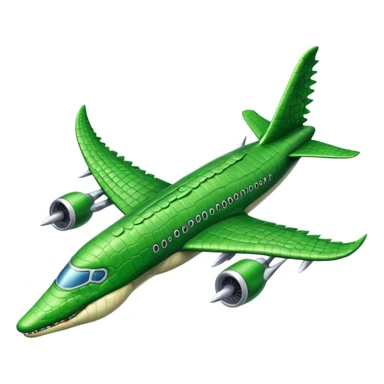 Hazme un avión con cabeza de cocodrilo sticker