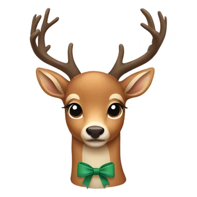 Deer wearing a bow sticker