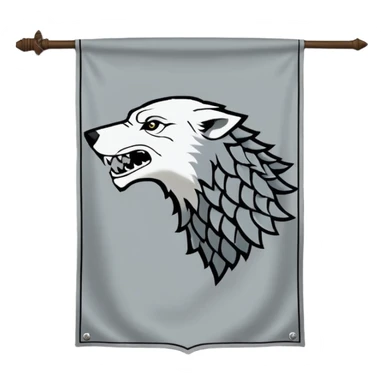 Game of thrones house of stark banner emoji sticker