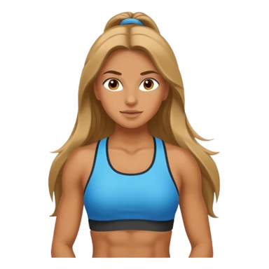 Chica fitness sticker