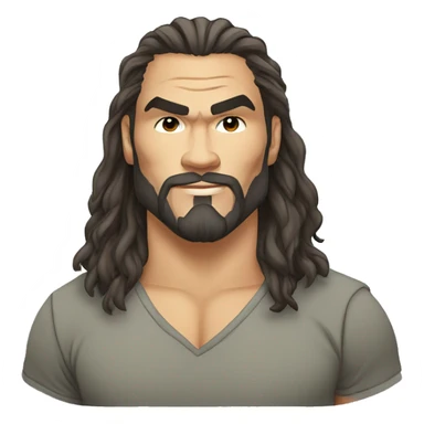 jason momoa cartoon wearing tee sticker