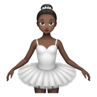 Black swan ballerina emojie sticker