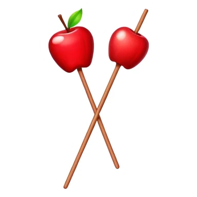 Vintage circus candy apple sticker