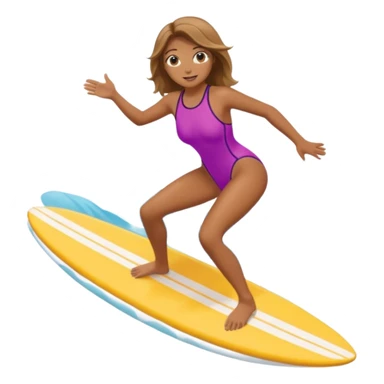 Tulip riding a surfboard sticker
