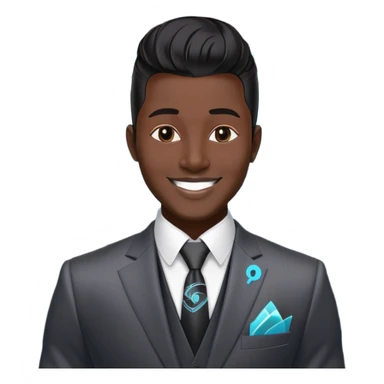Gender: Male Hair: Slick pompadour with Bluetooth earpiece Face: Veneer smile masking laryngitis Clothes: Bespoke suit with holographic prospectus Action: Syncing investor Q&A across 8 time zones Hair: 100% natural black (no dyes/highlights) sticker
