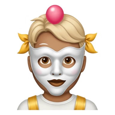 birthday fun mask sticker