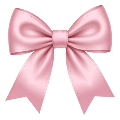 a baby pink thin ribbon bow sticker