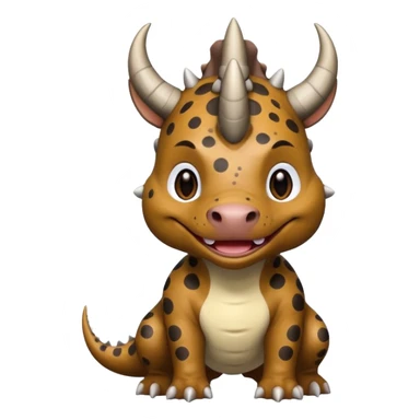 Black pibull dressed as a triceratops  sticker