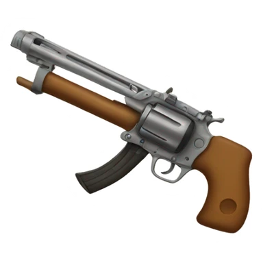 Gun with a bow sticker