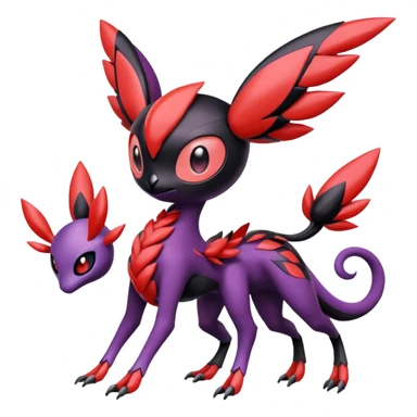 Meloetta-Yveltal-Noibat-Pokémon-Fakémon-fusion-hybrid-creature sticker